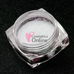 Decor pentru unghii NADP027II sclipici cu efect de zahar, sugar effect Alb cu Reflexii Mermaid 